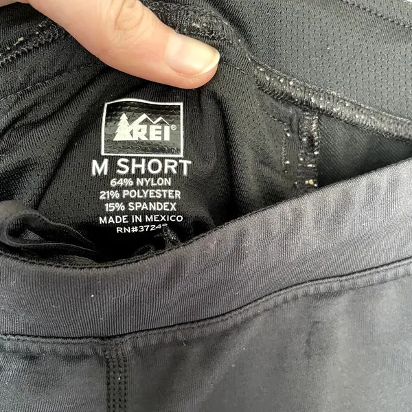 REI black sweatpants women's size M short‎ pockets nylon hiking workout pants - Image 4