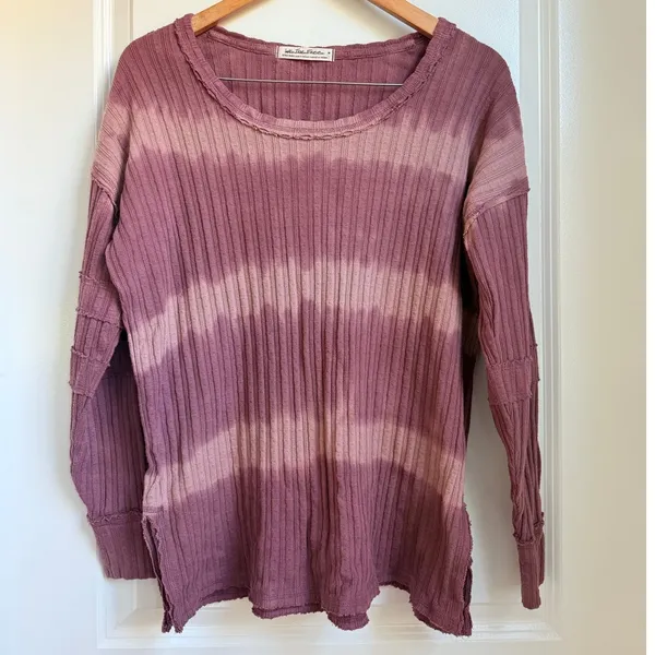We The Free Free People Sunset Tee in‎ Chocolate Merlot Size XS Lagen Look Boho - Image 4
