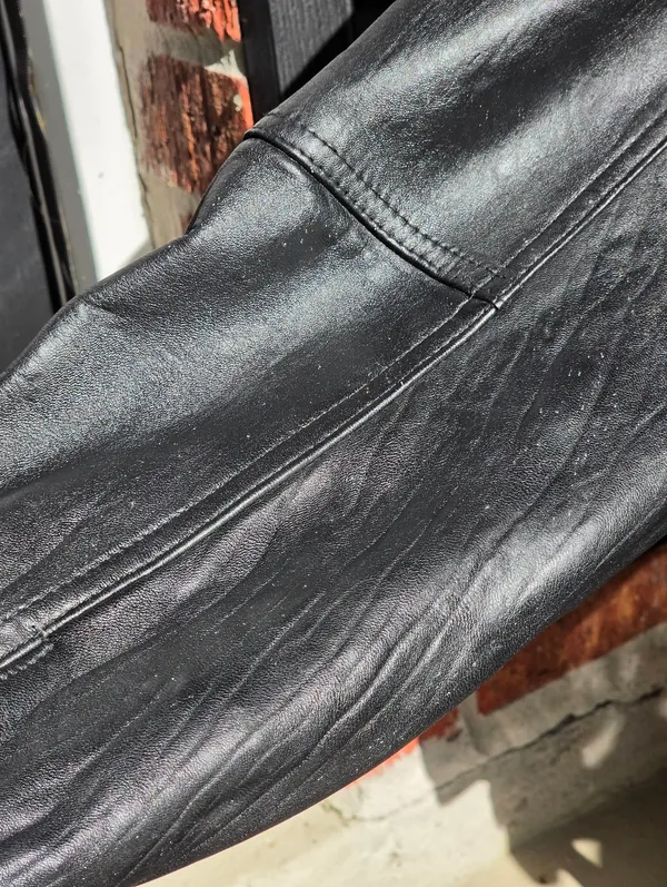 VTG Michael Joseph 🇺🇸 Made Fur&Leather Jacket, M Black Size M - Image 13