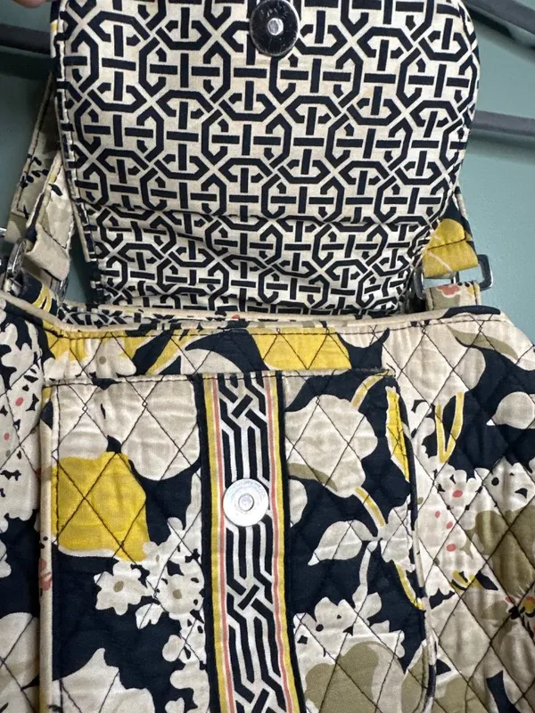 Vera Bradley Y2K Floral Quilted Tote Purse Cotton Bag boho cottagecore Retro - Image 2