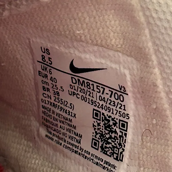 Nike Air Force 1‎ Shadow Sisterhood Cashmere Orange Sneakers Womens 8.5 - Image 10