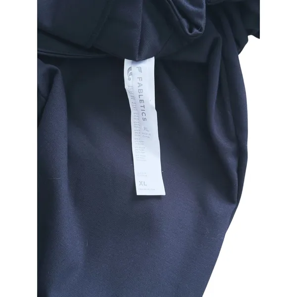 Fabletics Womens Ponte Split Hem Skinny Pants XL Black Career Office Stretch - Image 5