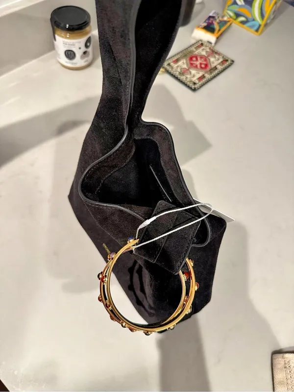 Veronica Beard Swing Embellished Ring Handle Black NWT - Image 6