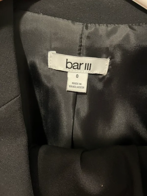 Bar III Black Interview Or Work Blazer - Image 3
