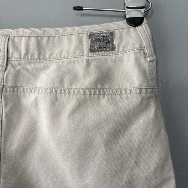 The North Face A5 Series Mini Shorts Size 8 Khaki Canvas Cargo Hiking Gorpcore - Image 5