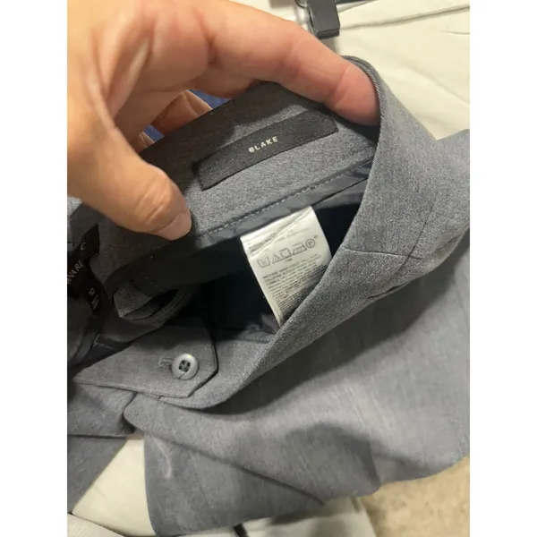 Banana‎ Republic Blake Wide Leg Trousers Heather Gray Professional Pants Size 10 - Image 7