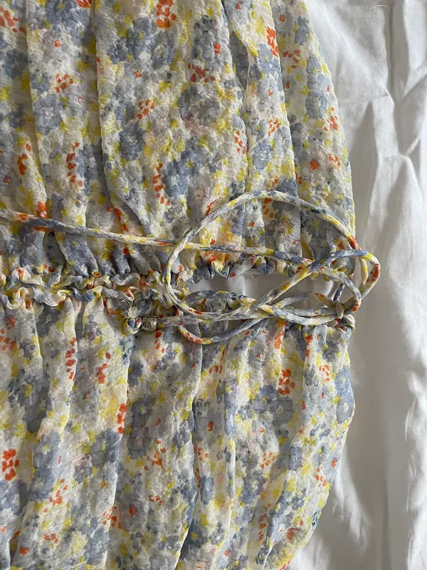 Ruby and Jenna strapless floral keyhole dress - Image 3