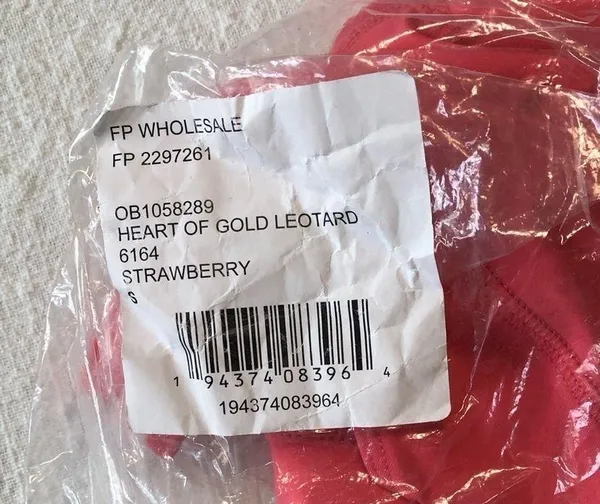 Free People Heart of Gold Leotard Strawberry New Small - Image 4