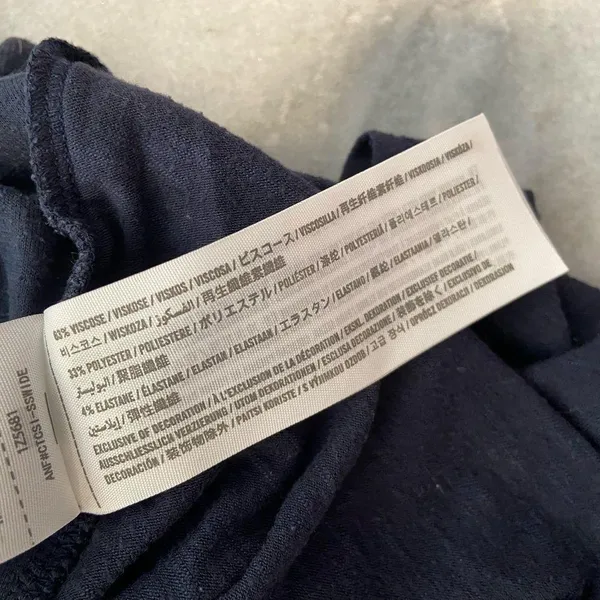 Abercrombie & Fitch Size S Navy Blue Soft Slub Knit Wrap Front Tank Top - Image 10
