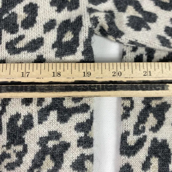 LOFT Sweater Dress Womens XS‎ Beige Leopard Animal Print Turtleneck Long Sleeve - Image 7