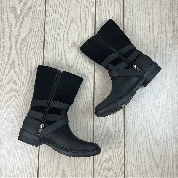 UGG Lorna Buckle Detailed Boots US6.5 Women's Black $190 - Image 5