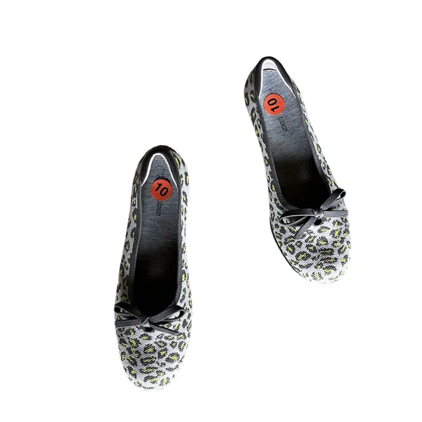 NEW CLARKS Women's Clarks, Carly Hope Flat GREY LEOPARD - Image 9