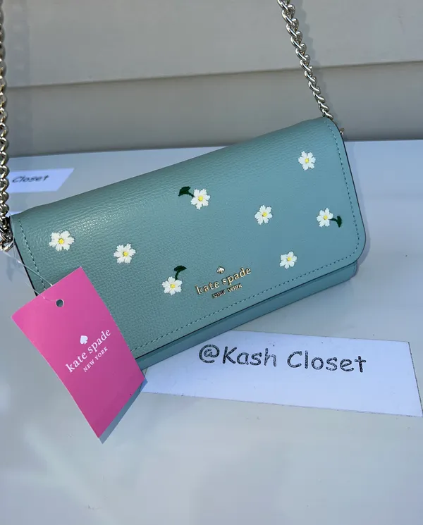 Kate Spade Darcy Embroidered Chain Crossbody & Convertible Wallet - Image 2