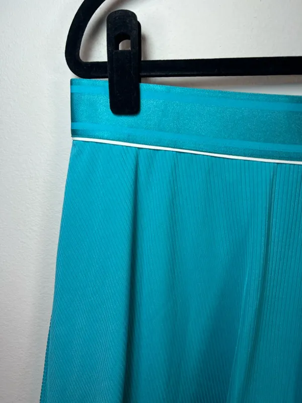 Nike Court Flouncy Tennis Skirt Skort Teal Blue Dri-Fit Shorts Lined Golf NEW XL - Image 2