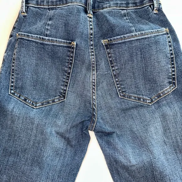 Free People We The‎ Free Womens Dream Lover Denim Medium Wash Flare Jeans 25 - Image 6