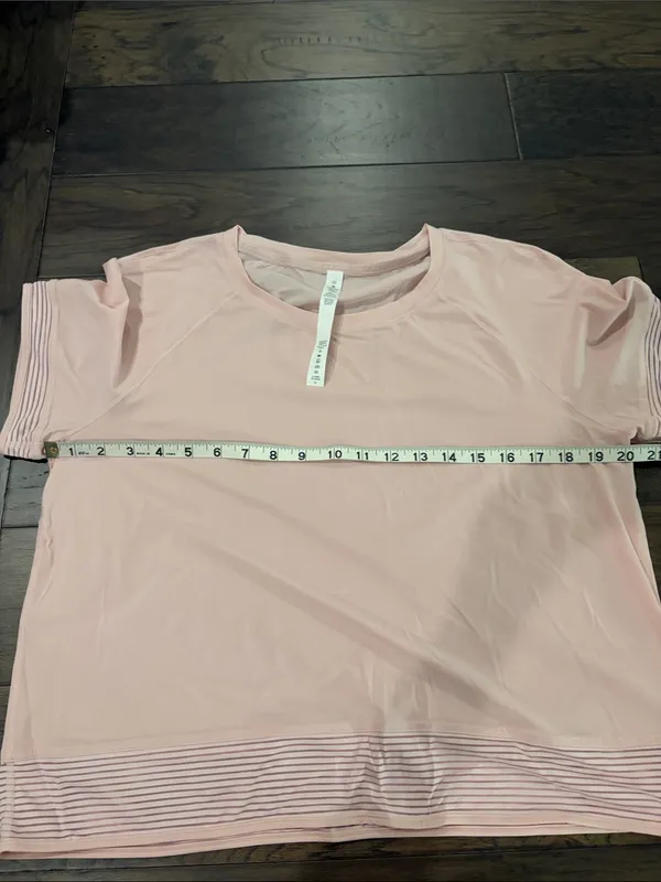 New With Tags Lululemon Stripe in Stride Short Sleeve Sz 10 - Image 7