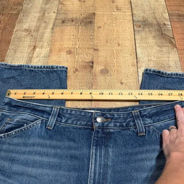 Madewell Women's Medium Denim The Curvy Balloon Jeans Sz 32 Horseshoe Streetwear - Image 4