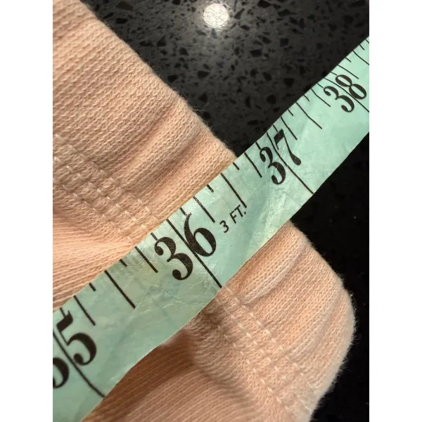 Aerie‎ Womens Peach High Waisted Fleece Jogger Sweatpants M Drawstring Pockets - Image 7