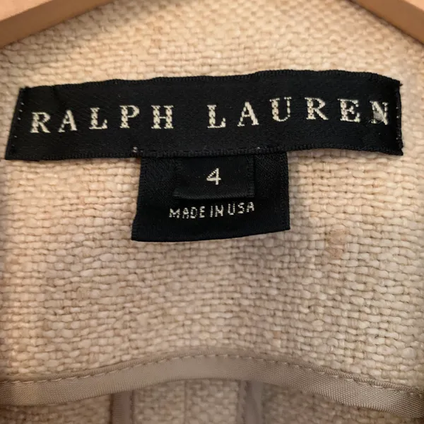 Ralph Lauren Black Label Silk Cotton Blend Blazer Jacket Size 4 - Image 5