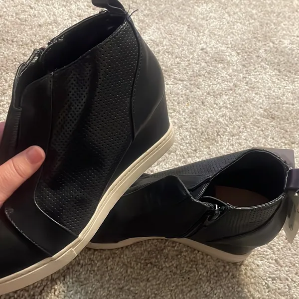 A New Day wedge black faux leather bootie - Image 10