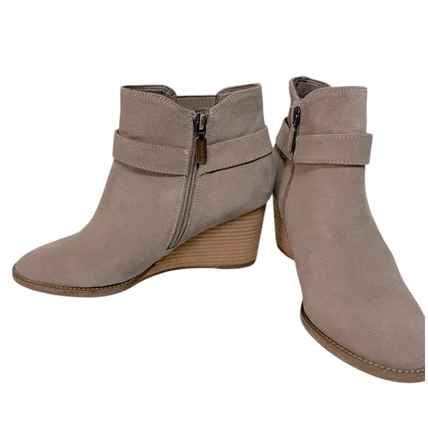 Blondo Natalia Suede Waterproof Ankle Boot Bootie Tan‎ Size 9.5 - Image 13