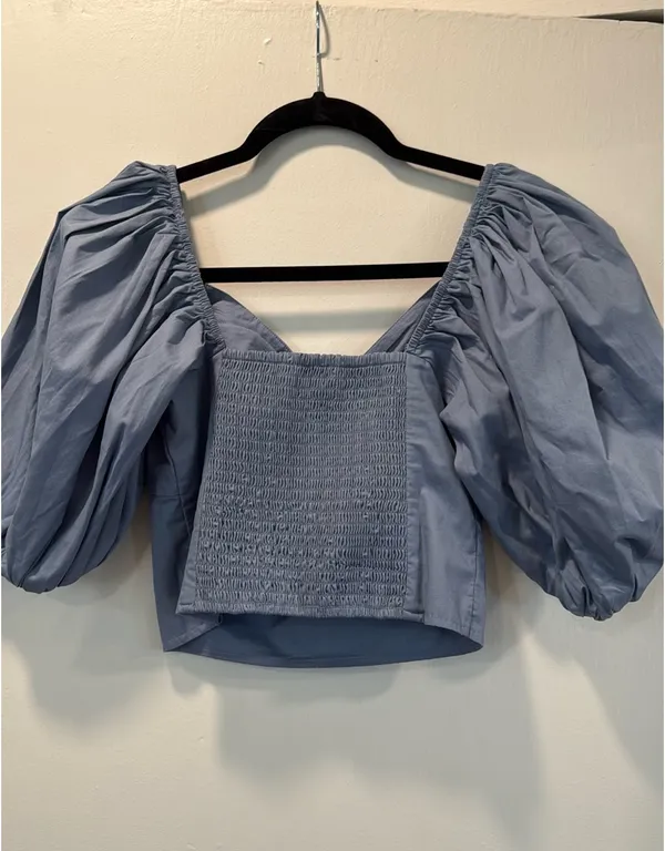 Abercrombie and Fitch Poplin O-Ring Top - Image 5