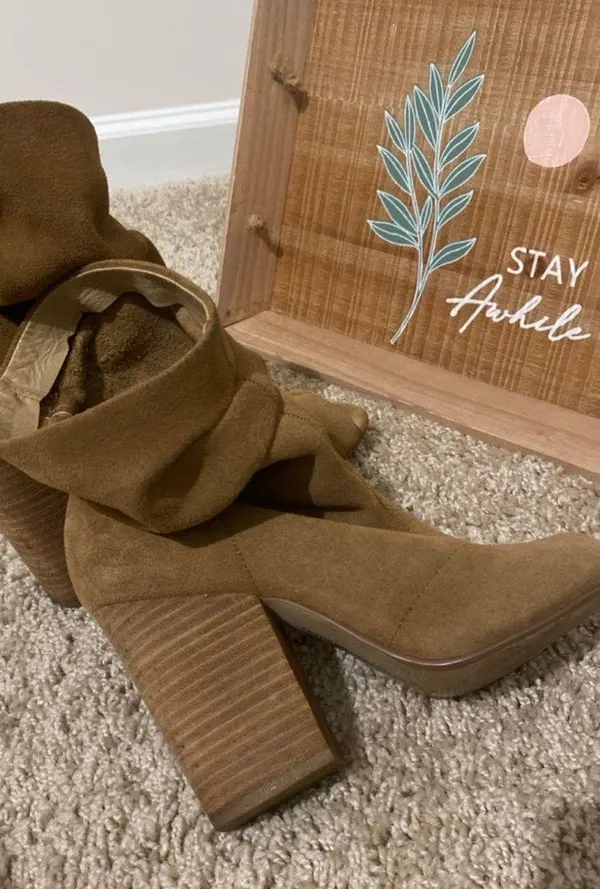 Chinese Laundry Suede Booties Size 7.5 - Image 4