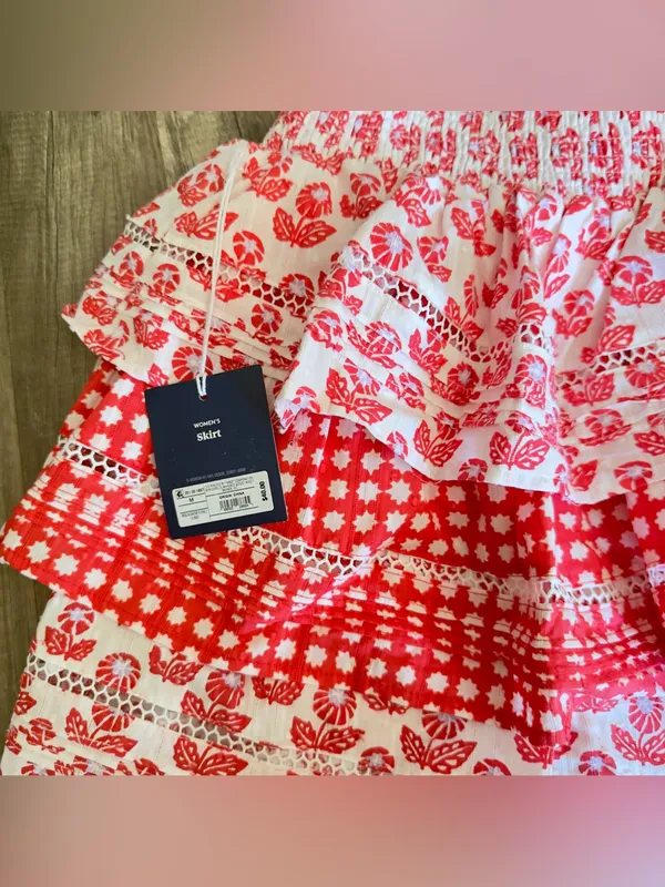 Roller Rabbit x Target Women's Floral Smocked Peplum Tank Top and skirt - Image 4