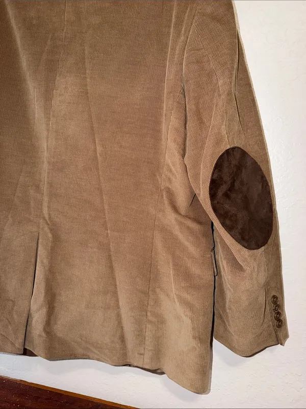 Vintage Italian Corduroy Sport Coat unisex 90s Retro Preppy Corduroy Blazer - Image 5