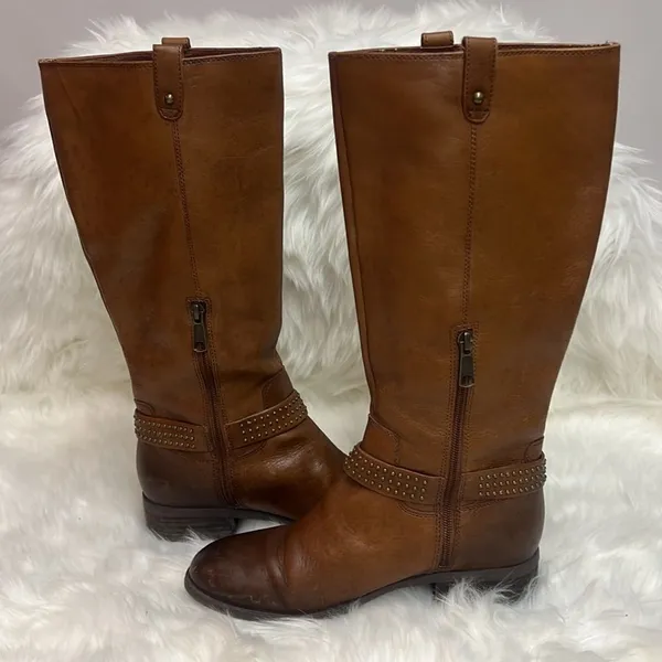 Jessica Simpson Riding Boots Brown‎ Winter Haze Women's Size 8.5 B41 - Image 8