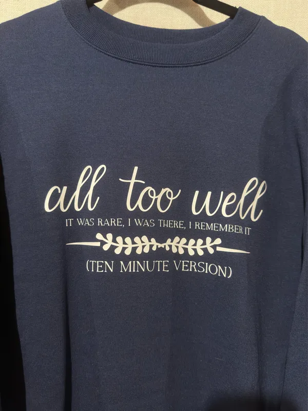 Hanes All Too Well Swiftie Crewneck Sweatshirt - Image 2
