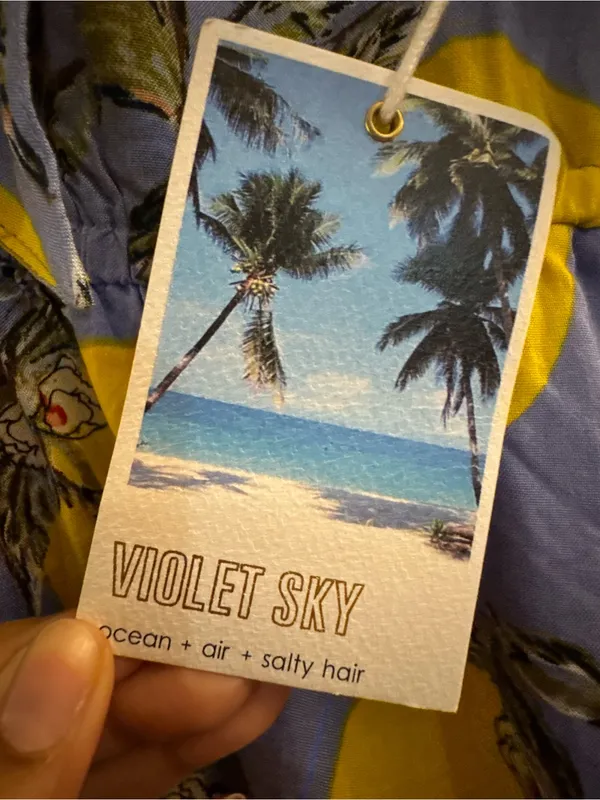 NWT Violet Sky Lemon Print Jumpsuit in Blue and Yellow XL - Image 4