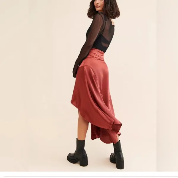 Sunrise Asymmetrical Skirt | Free People. Size 10 - Image 3