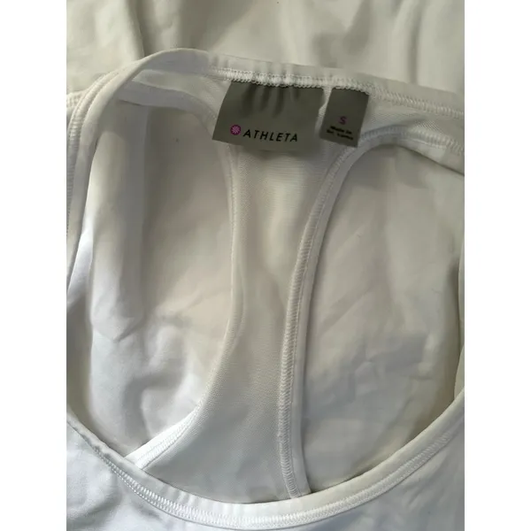 Athleta White Athletic Top Small - Image 4