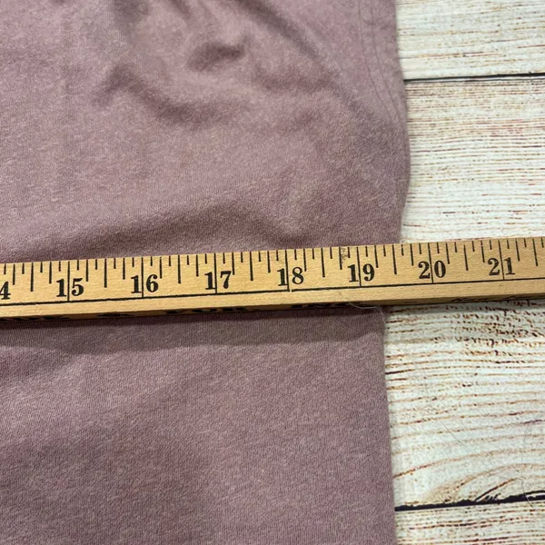 Columbia Womens Mauve Heather Cap Sleeve Pleated‎ Shoulder Top Size M - Image 3