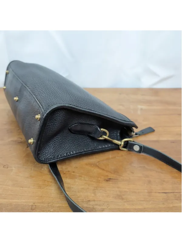 Vintage Dooney & Bourke Black on Black AWL Shoulder Bag - Image 5