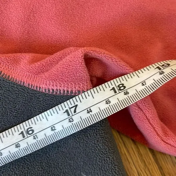 The North Face red quarter zip fleece pullover M - Image 4