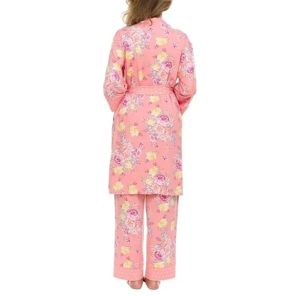 NWT Flora Nikrooz 3-Piece Sleep Set – Pink Floral (Medium)B28 - Image 4