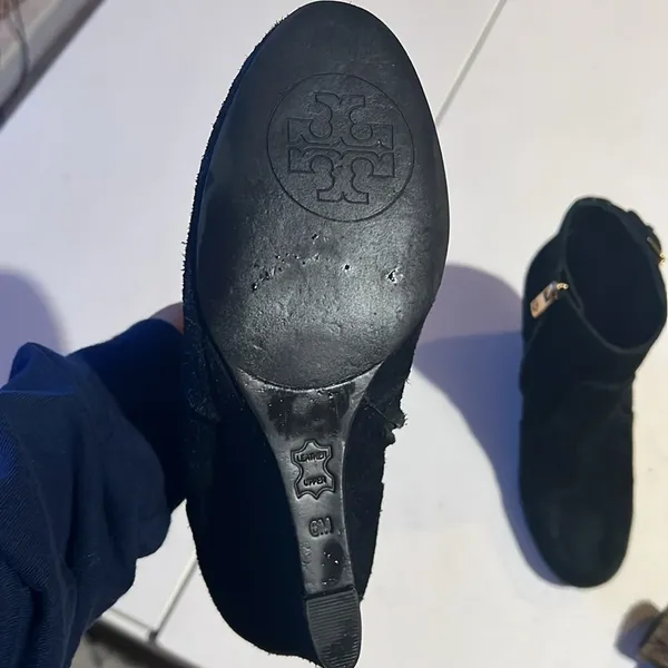 Tory Burch, Milan suede black ankle boots women’s size 6 - Image 12