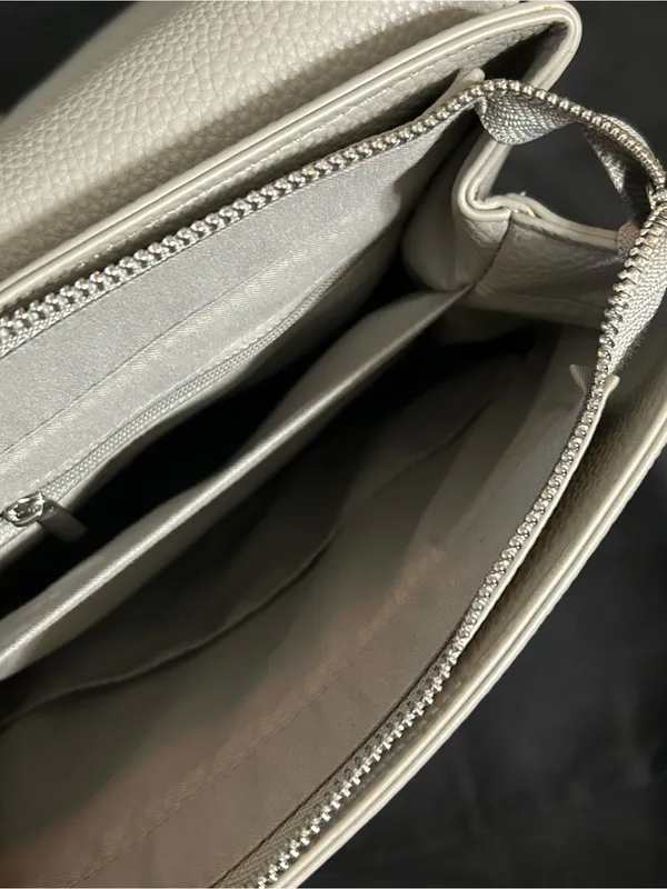 London Skye Women's Grey Top-Handle Backpack Travel Bag - Image 11