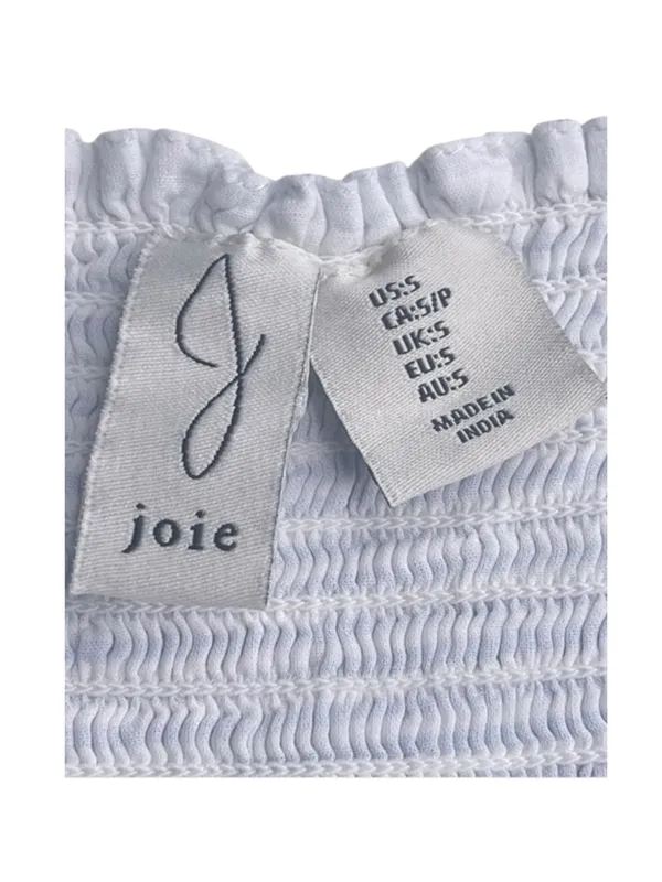 Joie ミ Floral Embroidery Lace Spaghetti Strap Sundress ミ Blue White Stripe ミ S - Image 6