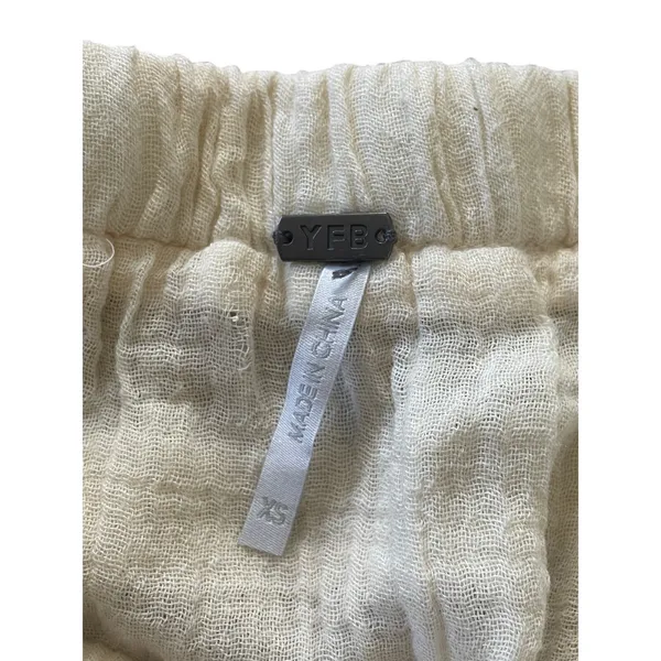 YOUNG FABULOUS & BROKE Boho Bubble Caicos Cream Tube Top Beachwear Cotton XS - Image 4
