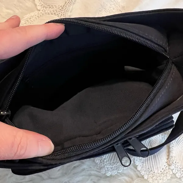 Vintage Strada Navy Blue Purse Handbag Crossbody Several Compartments - Image 8