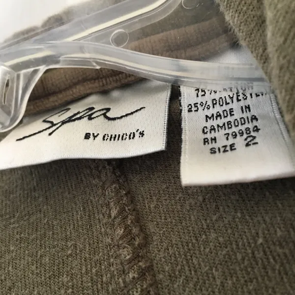 FINAL MARKDOWN Spa by Chico’s hooded velour jacket 2 large - Image 5