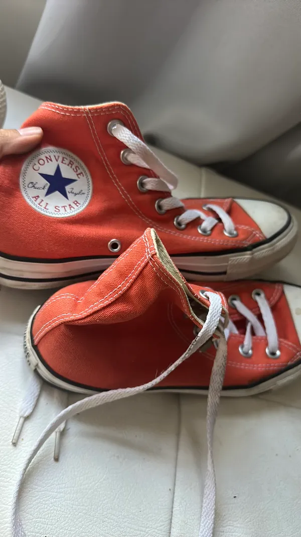 Coral High-Top Converse - Image 3