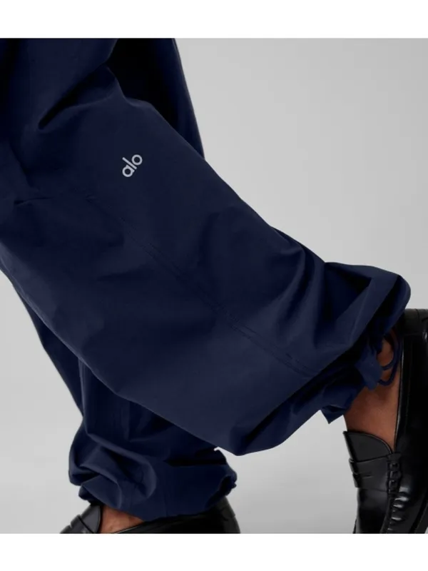 Alo Megastar Cargo Pants High OR Low Rise Navy Wide Leg Outdoor Hiking Utility M - Image 3