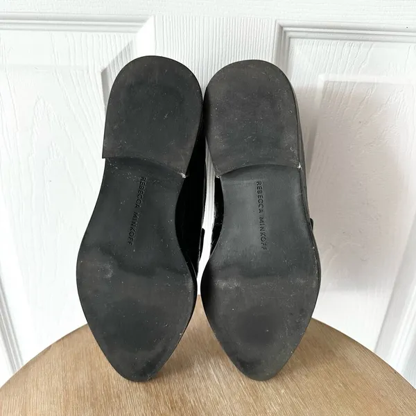Rebecca Minkoff Pacey Croc Embossed Leahter Pointed Menswear Loafers Shoes 5.5 - Image 11