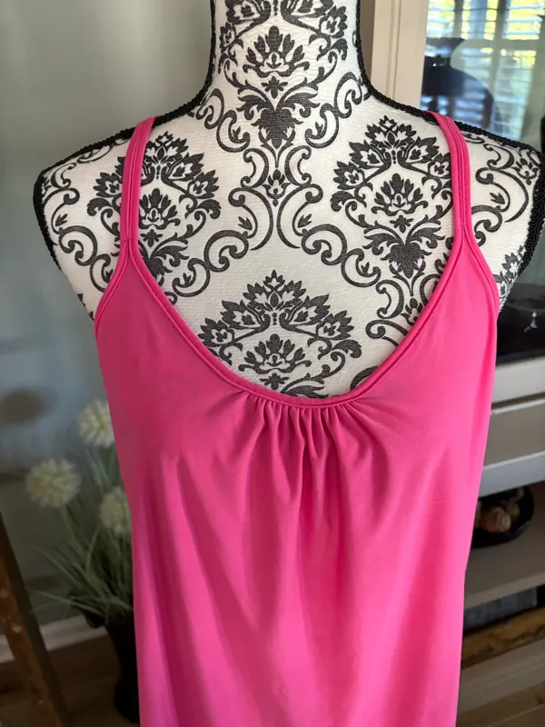 Pink Strappy Racerback size large top - Image 2