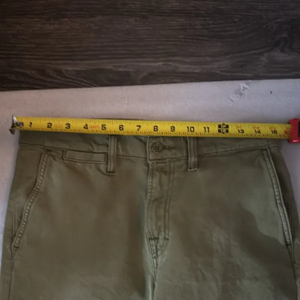 7 For All Mankind 7FAMK Olive Jeans 30 Boho Casual Minimalist Preppy Classic - Image 5