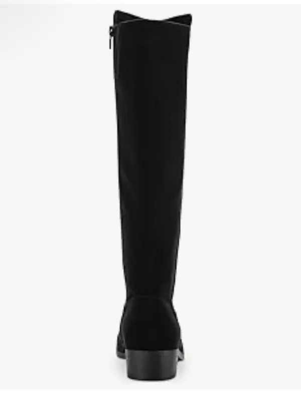 NEW Style & Co. Womens Charmanee Faux Suede Knee-High zip riding Boots Black 6.5 - Image 3